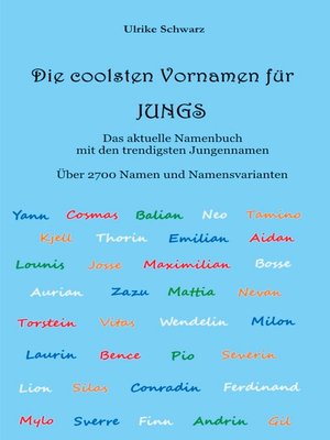 cover image of Die coolsten Vornamen für Jungs--Das aktuelle Namenbuch mit den trendigsten Jungennamen